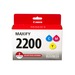 Canon (PGI-2200) CMY Ink Cartridge Pack (700 Yield) - 9304B005