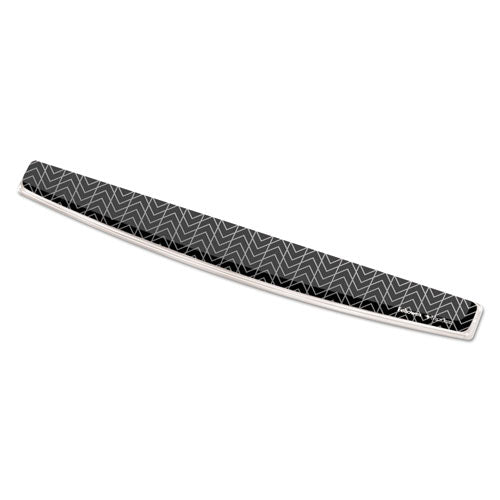 FELLOWES Photo Gel Keyboard Wrist Rest with Microban Protection, 18.5 x 2.31, Chevron Design - 9550001