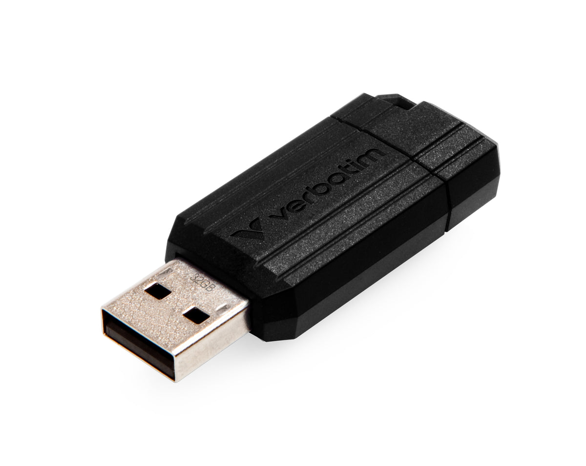 Verbatim PinStripe - USB Drive 32 GB - Black - 49064