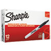 Retractable Permanent Marker, Fine Bullet Tip, Black - 32701
