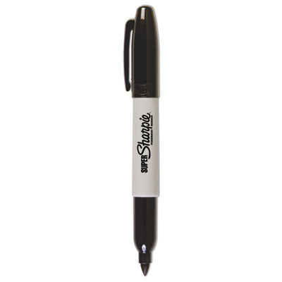 Super Permanent Marker, Fine Bullet Tip, Black, Dozen - 33001