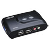 Compact USB KVM Switch with Audio and Cable, 2 Ports - B004-VUA2-K-R