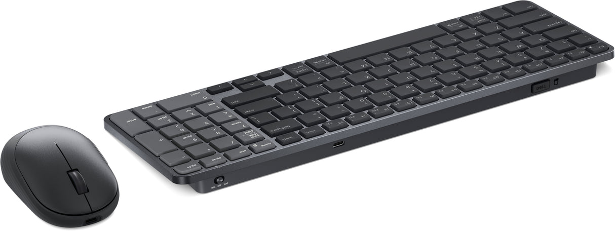 DELL Pro 7 KM746 keyboard Mouse included Universal RF Wireless + Bluetooth Latin American Spanish Graphite - KM746-BLK-US