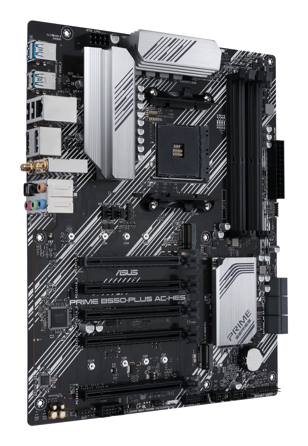 ASUS PRIME B550-PLUS AC-HES motherboard AMD B550 Socket AM4 ATX - PRIME B550-PLUS AC-HES