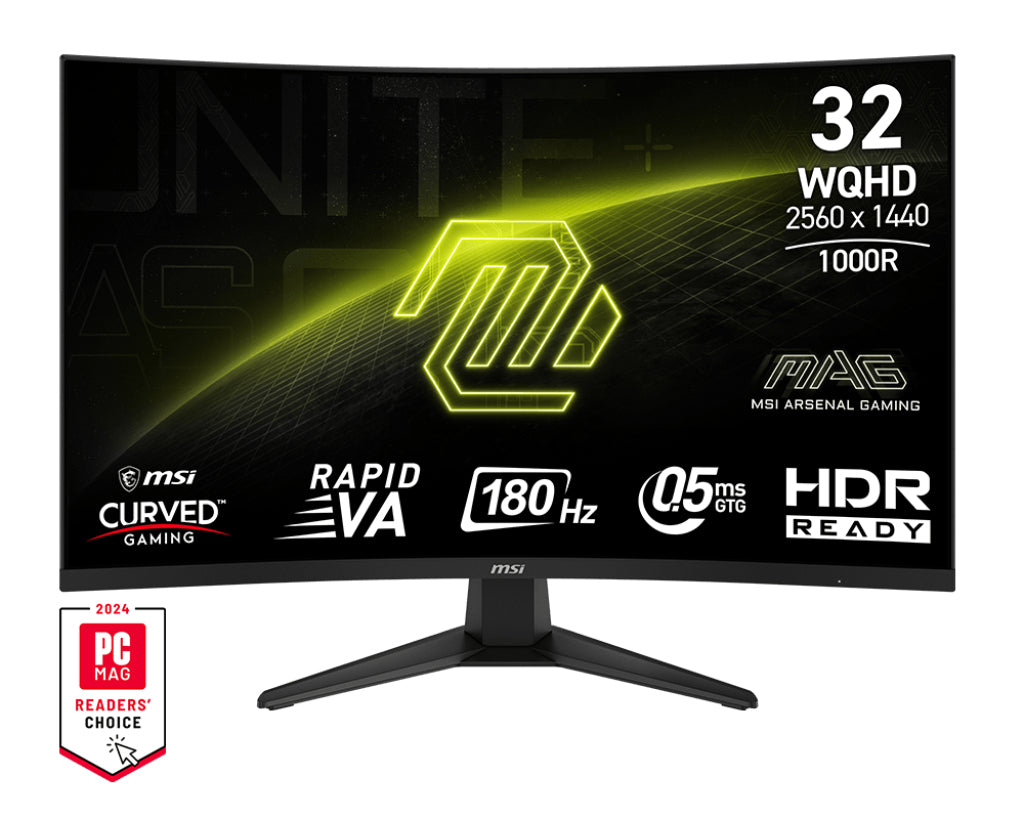 MSI MAG 325CQF computer monitor 80 cm (31.5") 2560 x 1440 pixels Wide Quad HD Black - MAG325CQF