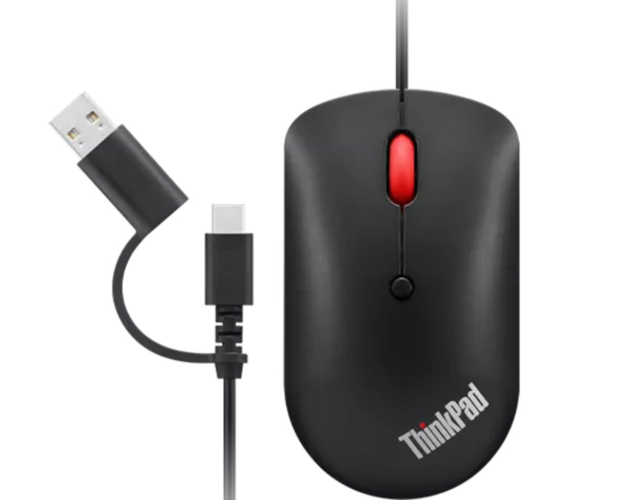 Lenovo 4Y51D20850 mouse Office Ambidextrous USB Type-C Optical 2400 DPI - 4Y51D20850 LENOVO