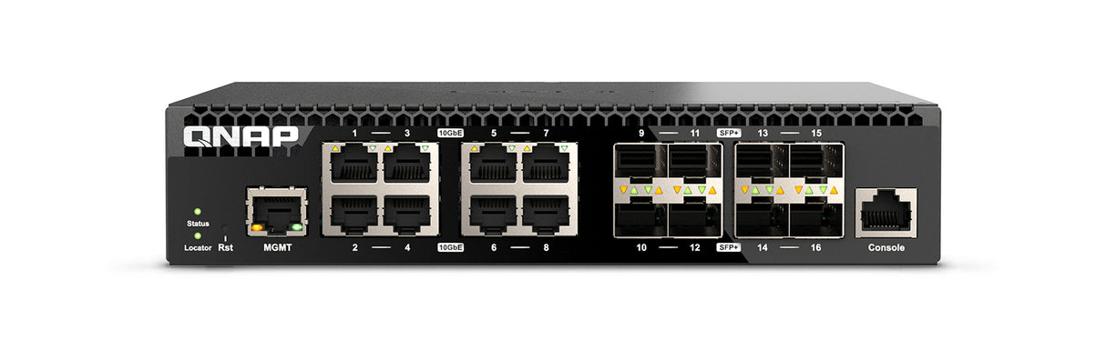 QNAP QSW-M3216R-8S8T network switch Managed L2/L3 10G Ethernet (100/1000/10000) 1U Black - QSW-M3216R-8S8T-US