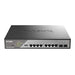 D-Link DSS-200G-10MPP network switch Managed L2 Gigabit Ethernet (10/100/1000) Power over Ethernet (PoE) 1U Black, Grey - DSS-200G-10MPP D-LINK