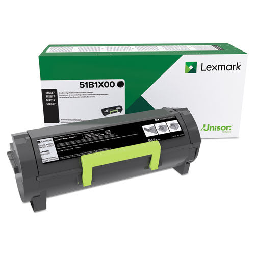 LEXMARK Unison Extra High-Yield Toner, 20,000 Page-Yield, Black - 51B1X00