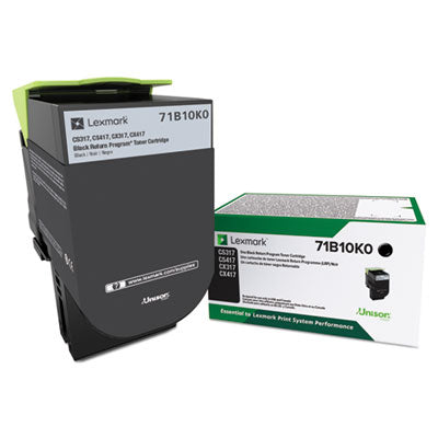 71B10K0 Unison Toner, 3,000 Page-Yield, Black - 71B10K0