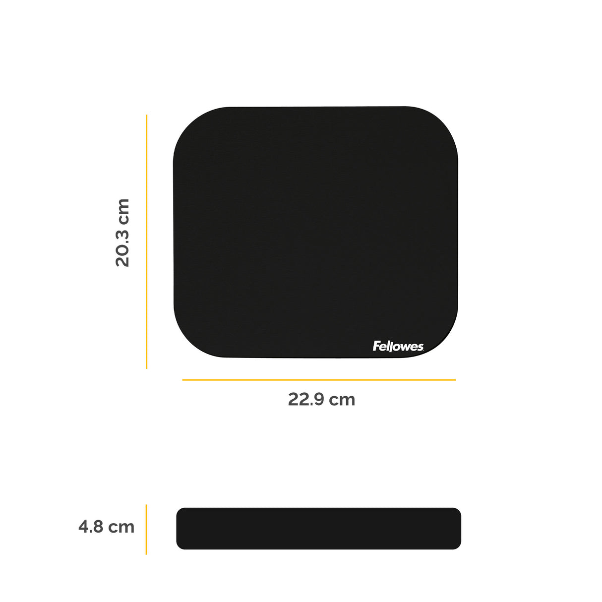 Fellowes Premium Mousepad - Black - 58024