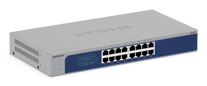 NETGEAR GS516v3 Unmanaged Gigabit Ethernet (10/100/1000) Grey - GS516-300NAS