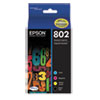 T802120-BCS (802) DURABrite Ultra Ink, 650/900 Page-Yield, Black/Cyan/Magenta/Yellow - T802120-BCS