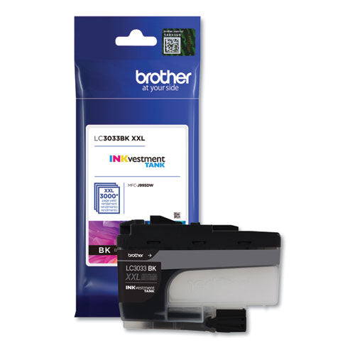 BROTHER INKvestment Super High-Yield Ink, 3,000 Page-Yield, Black - LC3033BK BROTHER