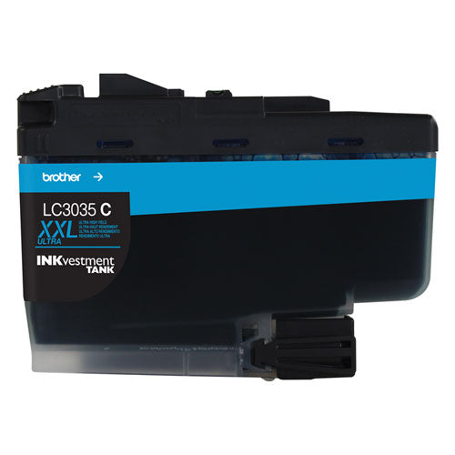 BROTHER INKvestment Ultra High-Yield Ink, 5,000 Page-Yield, Cyan - LC3035C BROTHER