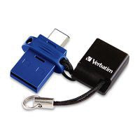 Verbatim Store ‘n’ Go 32 GB USB flash drive USB Type-A / USB Type-C 3.2 Gen 1 (3.1 Gen 1) Blue - 99154