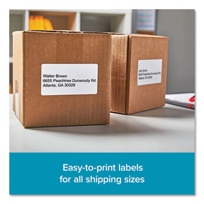 LW Shipping Labels, 2.13" x 4", White, 220 Labels/Roll, 6 Rolls/Pack - 2050811