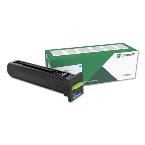 LEXMARK Return Program Unison Extra High-Yield Toner, 22,000 Page-Yield, Cyan - 72K1XC0