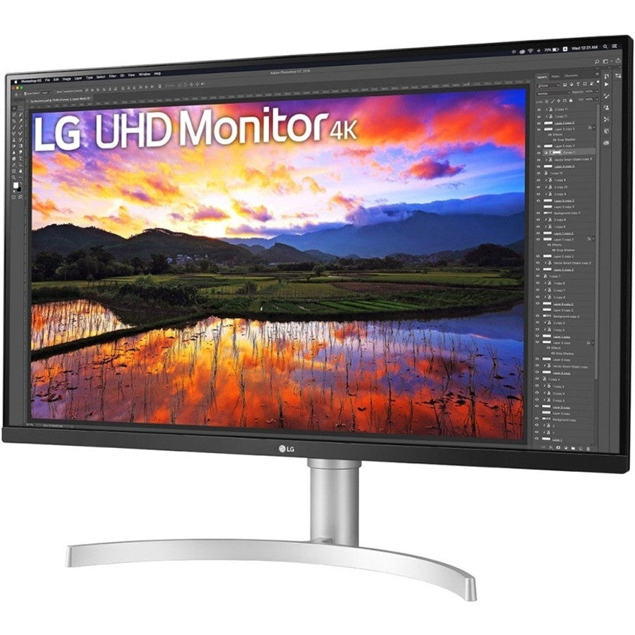LG 31.5” IPS HDR 4K Ultra HD Monitor with Ergonomic Design 32BN67U-B LG