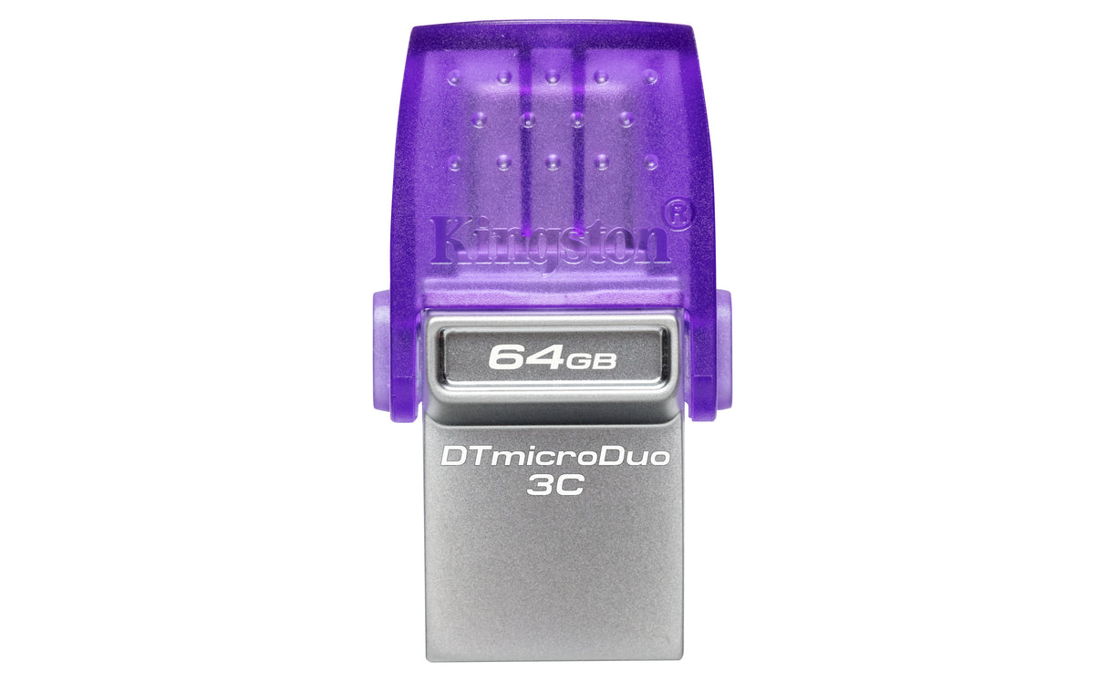 Kingston Technology DataTraveler 64GB microDuo 3C 200MB/s dual USB-A + USB-C - DTDUO3CG3/64GB