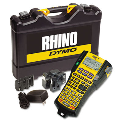 Rhino 5200 Industrial Label Maker Kit, 5 Lines, 4.9 x 9.2 x 2.5 - 1756589