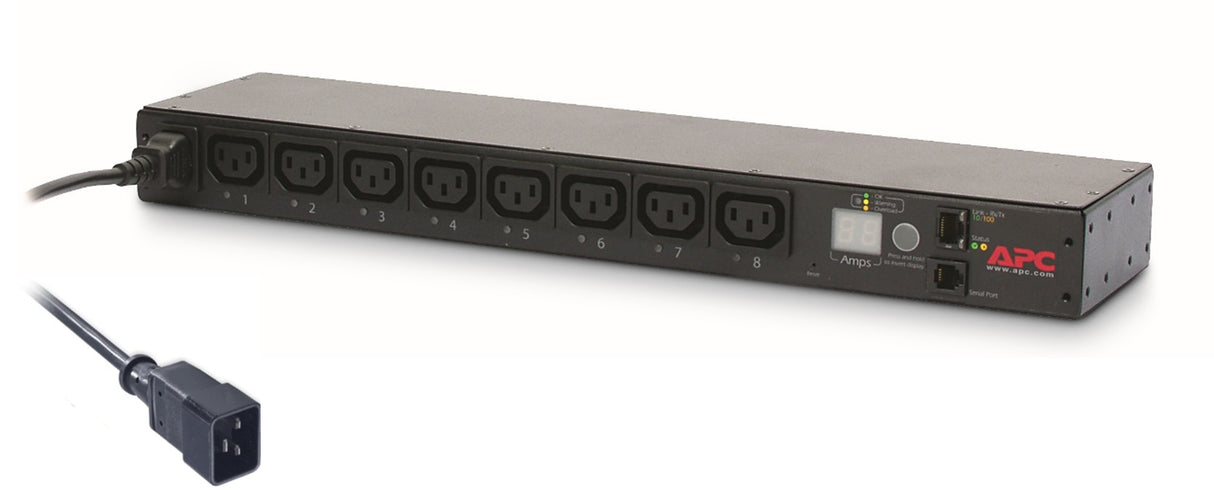 APC AP7921B power distribution unit (PDU) 8 AC outlet(s) 0U/1U Black - AP7921B