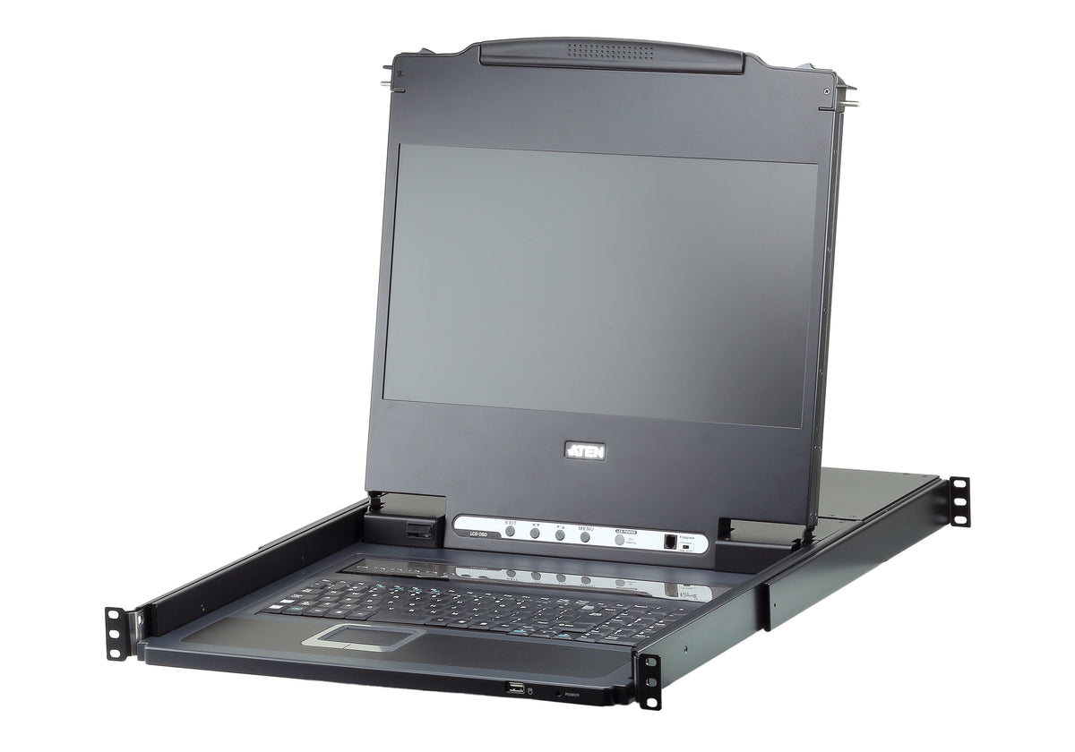 ATEN 8-Port 17.3" DVI Full HD LCD KVM Switch (USB) - CL6708MW