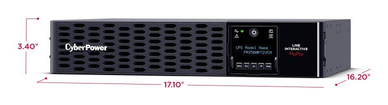 CyberPower Smart App Sinewave uninterruptible power supply (UPS) Line-Interactive 1.5 kVA 1500 W 8 AC outlet(s) - PR1500RT2UCN
