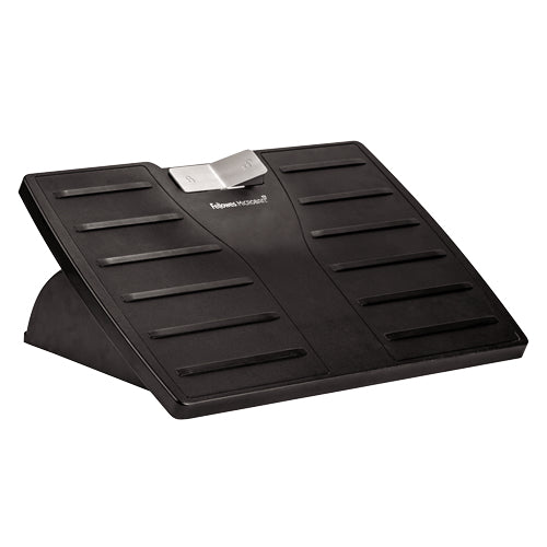 Fellowes Foot Rest Under Desk - Office Suites Under Desk Foot Rest Ergonomic Foot Rest with 3 Height Adjustable Positions & Antibacterial Technology - Foot Rest Stool for Office & Home - Black - 8035001