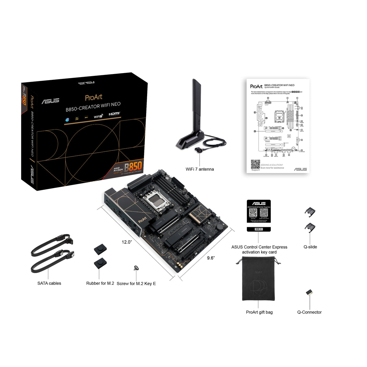 ASUS PROART B850-CREATOR WIFI NEO AMD B850 Socket AM5 ATX - PROART B850-CREATOR WIFI NEO