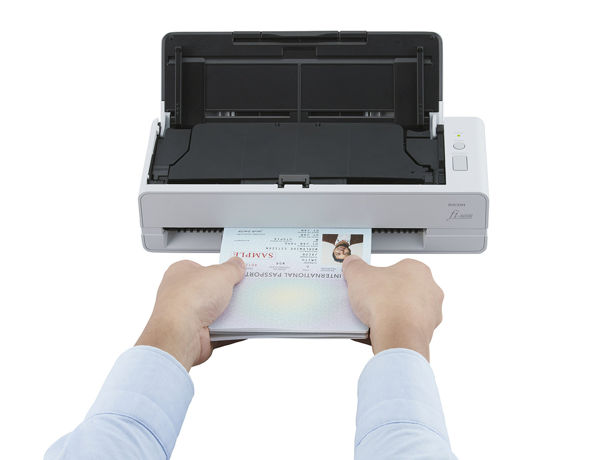 Ricoh fi-800R ADF + Manual feed scanner 600 x 600 DPI A4 Black, White - PA03795-B055