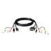 ATEN HDMI to DVI-D USB USB KVM Cable with Audio; 1,8M USB HDMI to DVI-D - 2L7D02DH