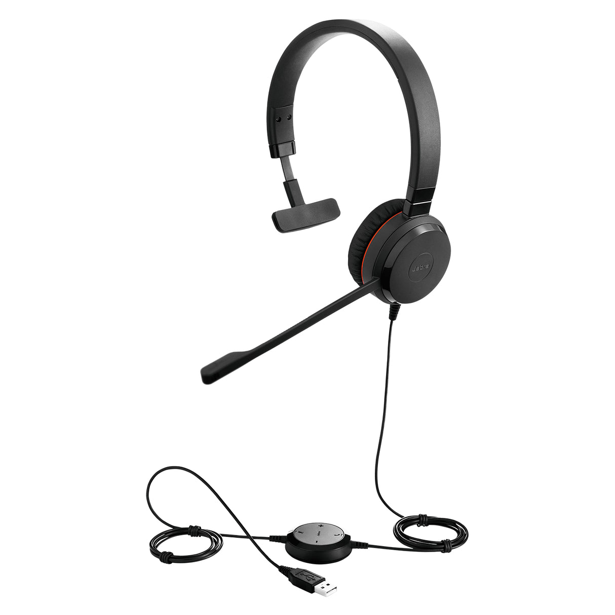 Jabra Evolve 20SE - USB-C/A, MS Mono Headset Wired Head-band Office/Call center USB Type-C / USB Type-A Bluetooth Black - 4993-823-389-01
