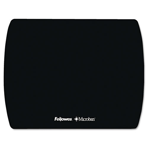FELLOWES Ultra Thin Mouse Pad with Microban Protection, 9 x 7, Black - 5908101