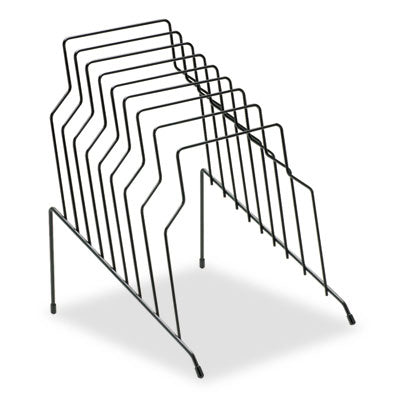 Wire Step File, 8 Sections, Letter to Legal Size Files, 10.13" x 12.13" x 11.19", Black - 72614