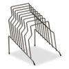 Wire Step File, 8 Sections, Letter to Legal Size Files, 10.13" x 12.13" x 11.19", Black - 72614