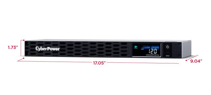 CyberPower PFC Sinewave uninterruptible power supply (UPS) Line-Interactive 0.5 kVA 300 W 6 AC outlet(s) - CP500PFCRM1U
