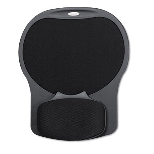 FELLOWES Easy Glide Gel Mouse Pad with Wrist Rest, 10 x 12, Black - 93730