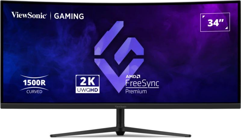 Viewsonic VX3418C-2K computer monitor 86.4 cm (34") 3440 x 1440 pixels UltraWide Quad HD Black - VX3418C-2K