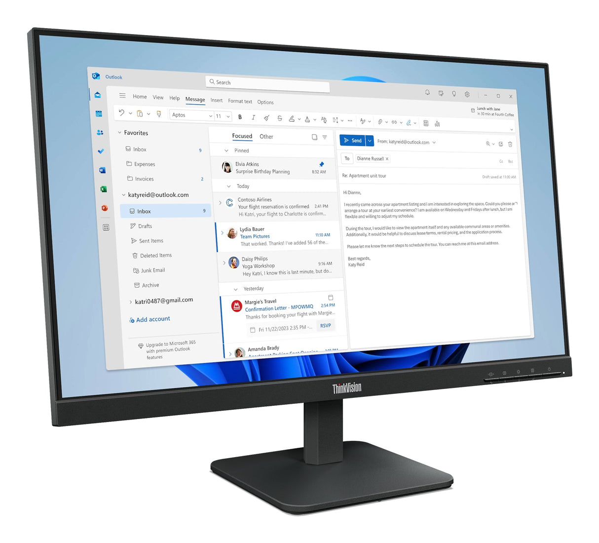 Lenovo ThinkVision S24-4e Monitor - 64B5KAT1UZ LENOVO
