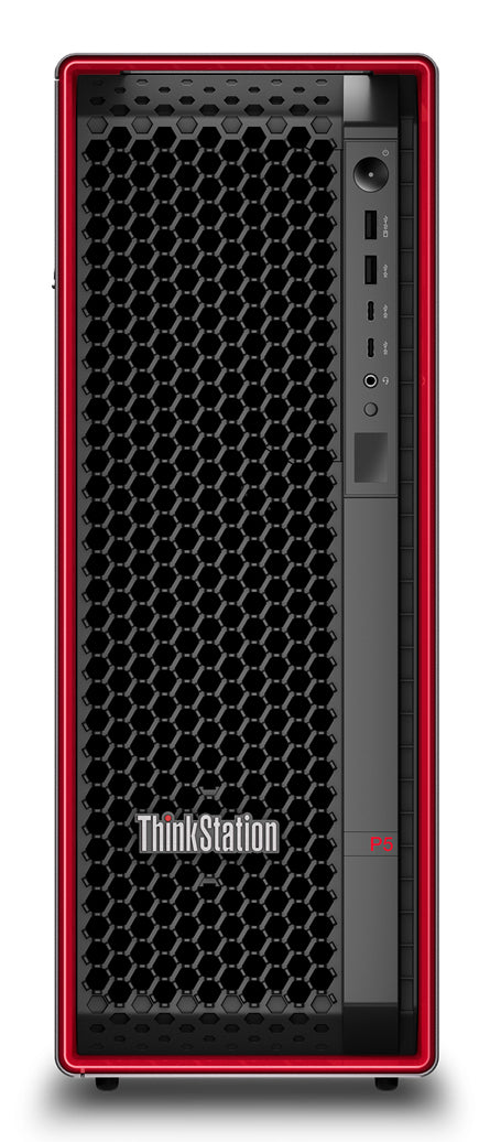 Lenovo ThinkStation P5 Intel Xeon W w3-2425 32 GB DDR5-SDRAM 1 TB SSD NVIDIA T1000 Windows 11 Pro for Workstations Tower Workstation Black, Red - 30GA004MUS