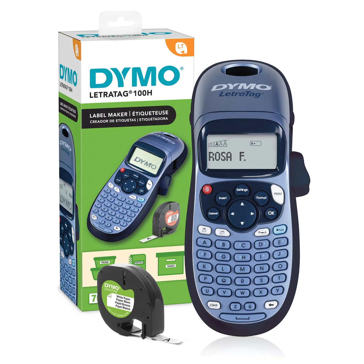 DYMO LetraTag 100H label printer Direct thermal Colour 180 x 180 DPI 12 mm/sec LT ABC - 2174534 DYMO