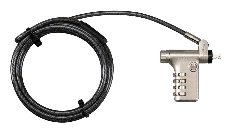 Targus ASP106RGLXS cable lock Silver, Black 2 m - ASP106RGLXS