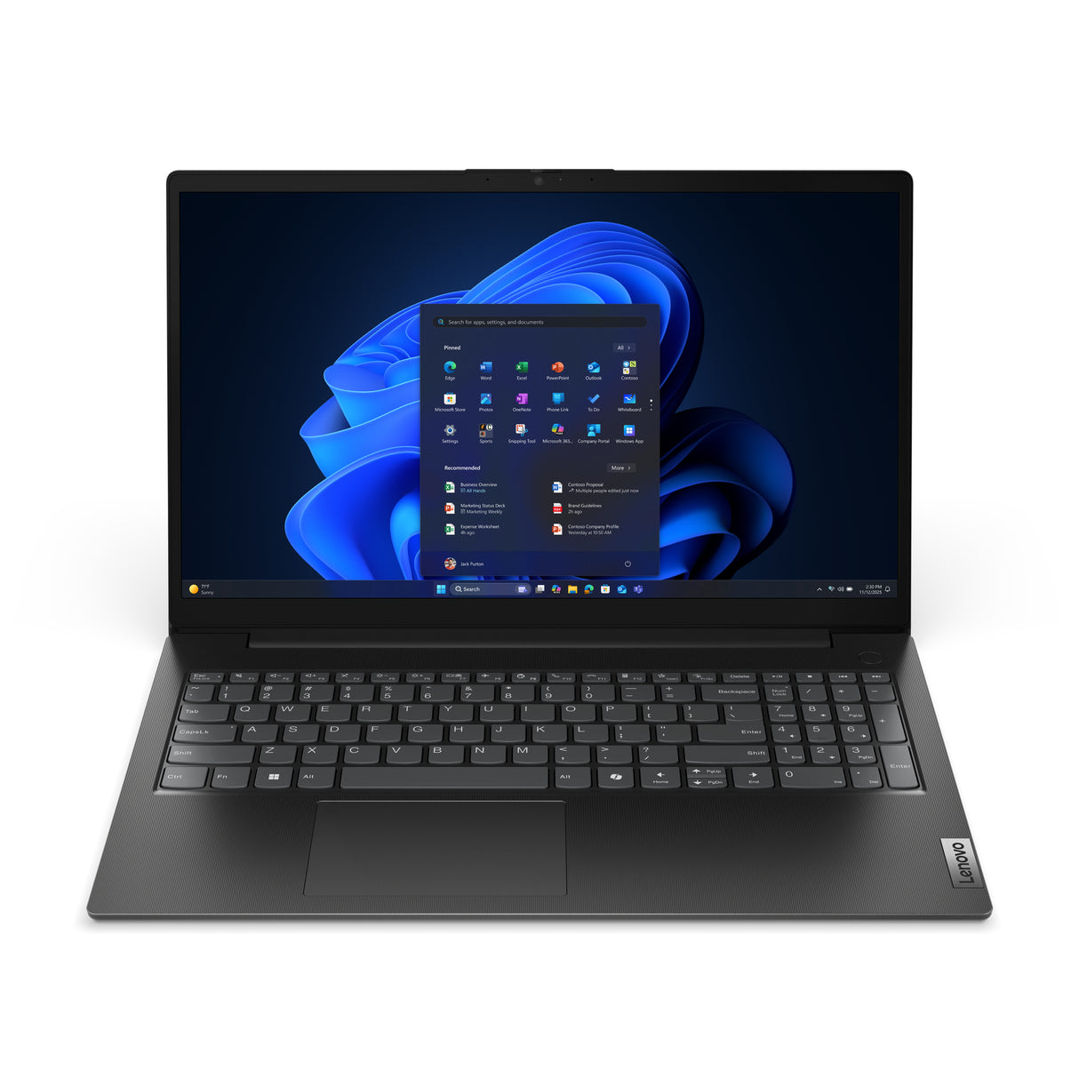 Lenovo V15 G6 ARP AMD Ryzen™ 5 150 Laptop 39.6 cm (15.6") Full HD 8 GB DDR5-SDRAM 256 GB SSD Wi-Fi 6 (802.11ax) Windows 11 Pro Black - 83V4001WUS