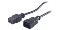 APC PWR Cord C19 - C20, 0.6 m Black C19 coupler C20 coupler - AP9892