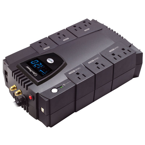 CyberPower CP825AVRLCD uninterruptible power supply (UPS) Line-Interactive 0.825 kVA 450 W - CP825AVRLCD