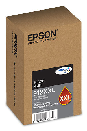 Epson (T912) DuraBrite Extra High Capacity Black Ink Cartridge - T912XXL120