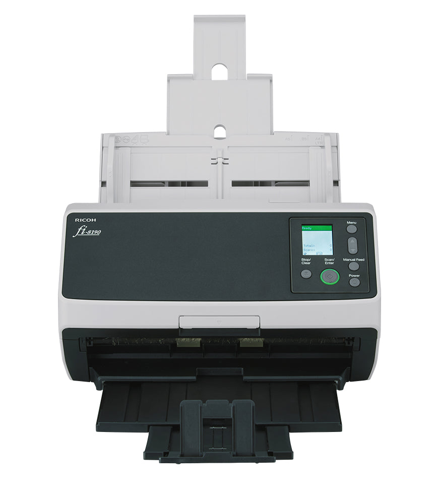 Ricoh fi-8190 ADF + Manual feed scanner 600 x 600 DPI A4 Black, Grey - PA03810-B005