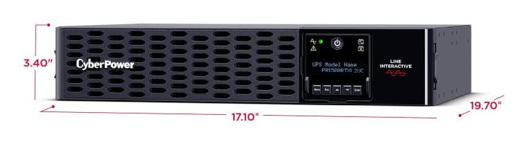 CYBERPOWER UPS CyberPower Smart App Sinewave uninterruptible power supply (UPS) Line-Interactive 1.5 kVA 1500 W 8 AC outlet(s) - PR1500RTXL2UC