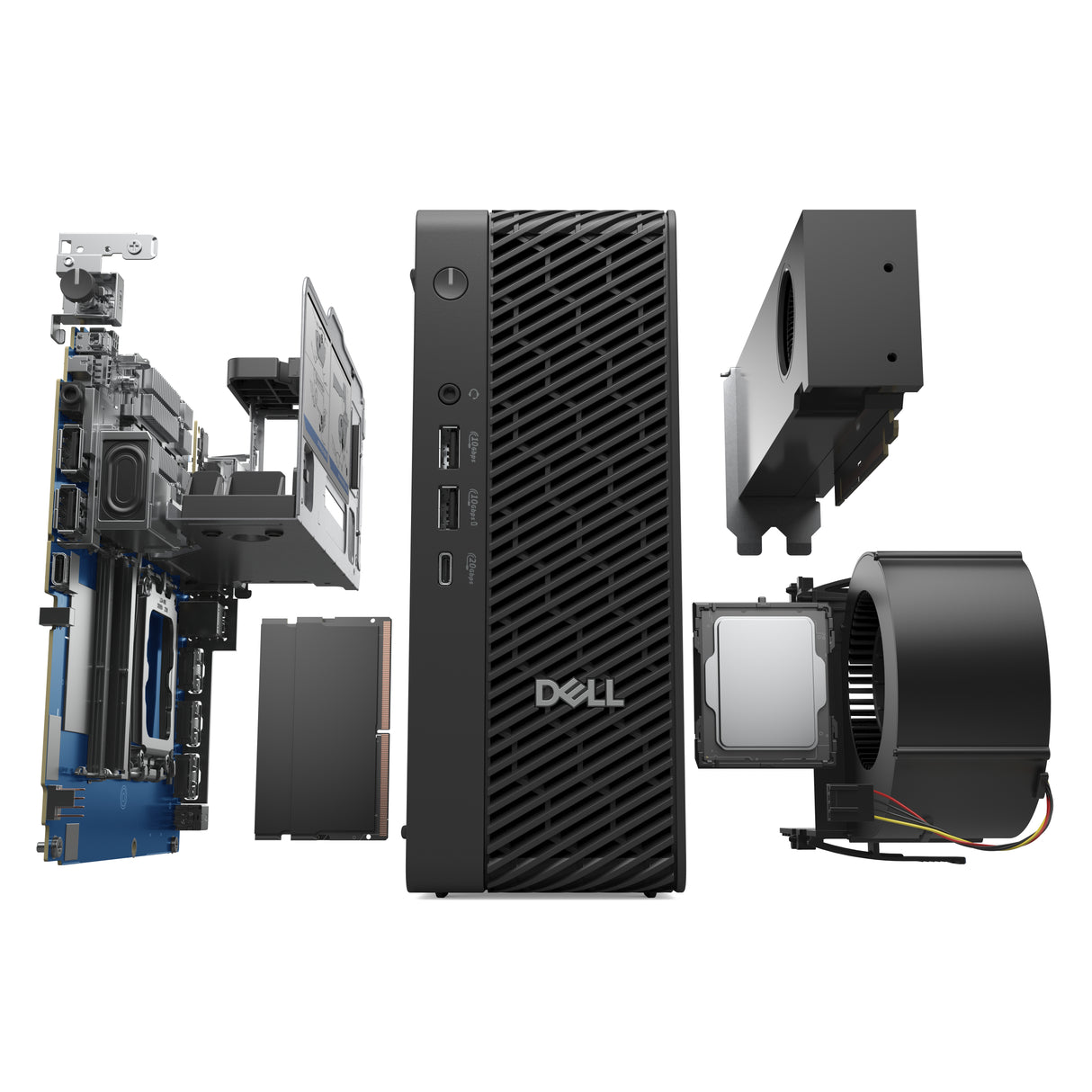 DELL Pro Max FCM2250 Intel Core Ultra 7 265 16 GB DDR5-SDRAM 512 GB SSD NVIDIA RTX A1000 Windows 11 Pro Micro PC PC Black - J8Y8M